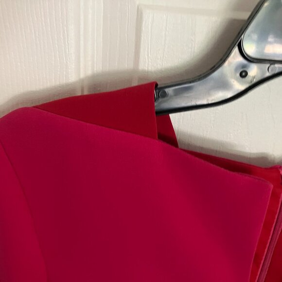 Hot Pink with red accent and beautiful neck line - business dress to impress - Picture 6 of 6